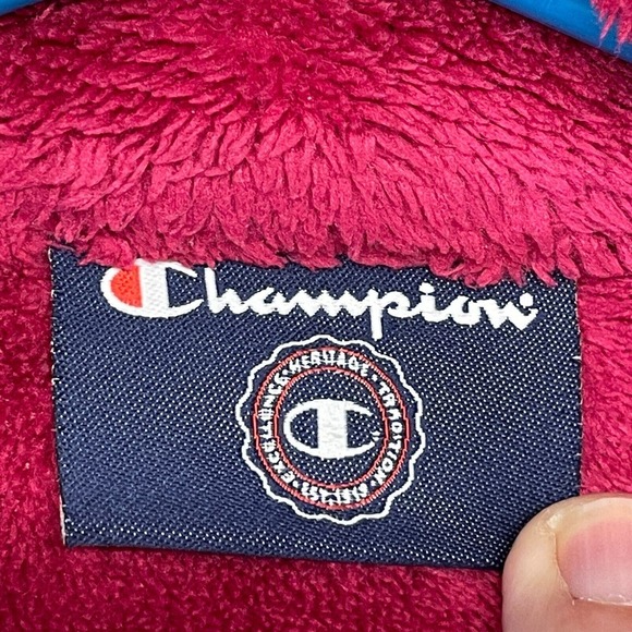 Wake Forest Deacs Fleece Sweater Jacket Women's 2XL Pink Champion Full Zip Mock - Picture 5 of 15